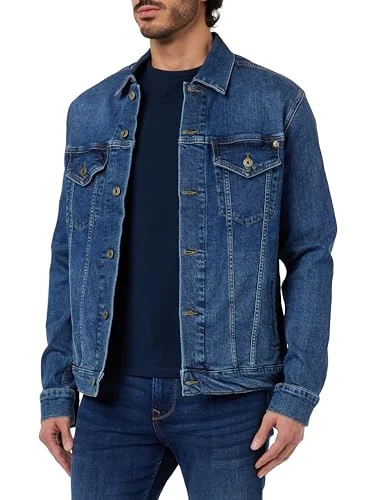 Men's Pinners Jacket, Blue (Denim-HT7), XL