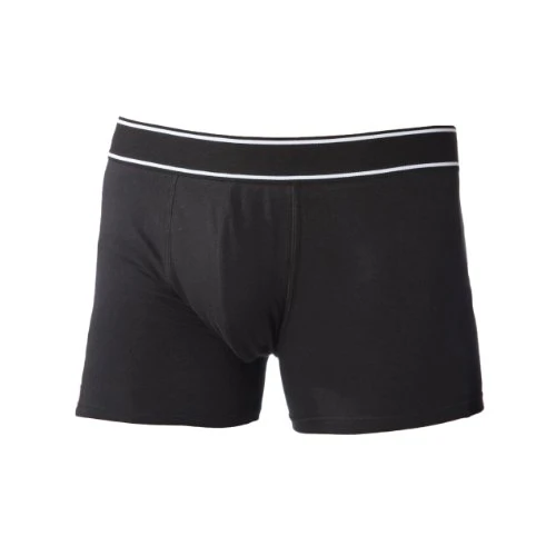 Mens Plain Boxer Boxer Shorts/Underwear (M) (Black)