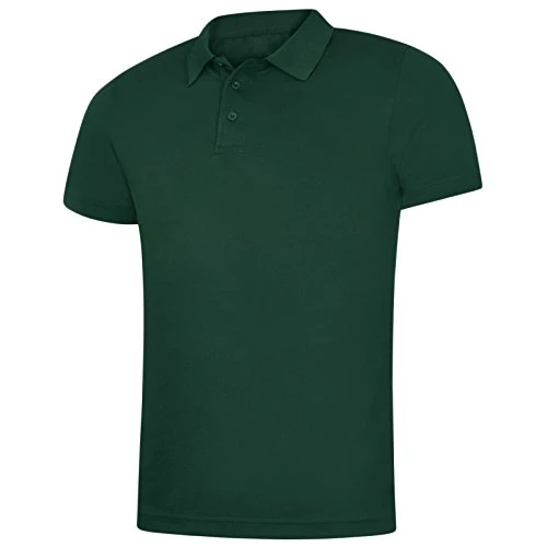 Mens Plain Cotton Polo T-Shirt Classic Collared Short Sleeve Golf Sports Leisure Shirts Active Casua