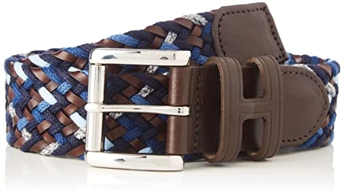 Men's Plait Belt, 5AAMULTI Blue, 26