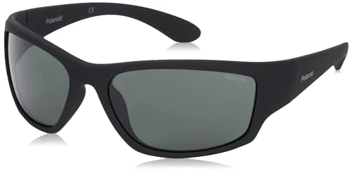 Men's PLD 7005/S RC YYV 63 Sunglasses, Black Rubber/Green Pz