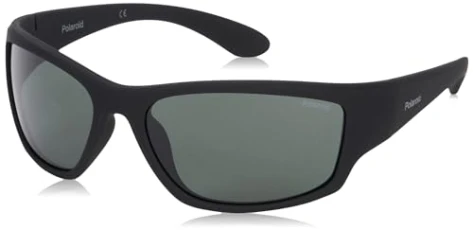Men's PLD 7005/S RC YYV 63 Sunglasses, Black Rubber/Green Pz