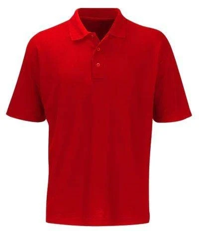 Men's Plus Size Pique Polo (P074) in Red 7XL