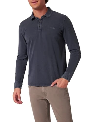 Men's Polo Shirt Long Sleeve Polo 1/1 | Men's Polo Shirt | Regular Fit | Garment Dyed/Garment Washed