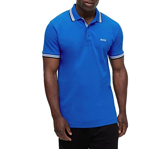 Men's Polo Shirt, Regular Fit, Blue, M