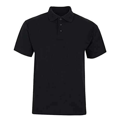 Mens Polo Shirts Polo Shirts For Men Adult Mens Golf Polo Shirts Men's Polos Mens Polo Shirts Short Sleeve Mens Polo Shirt Polo Shirts For Men Men's Polo Shirts -Black-L