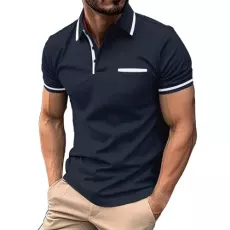 New Trending Men's Polo Shirts Short Sleeve Collared Tee Shirts Quick Dry Workout Athletic Shirts Moistur