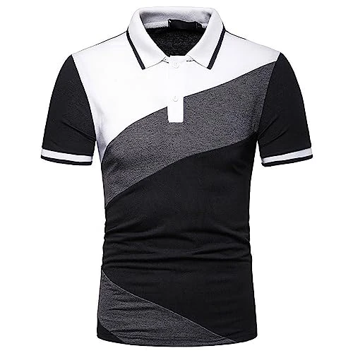 Mens Polo Shirts Short Sleeve,Mens Distressed Henley Shirts Front Placket Retro Long Sleeve Tee Shirts V Neck Casual Button Up Washed T-Shirts Hawaiian Shirts for Men Funny Polo Shirts for Men Adult