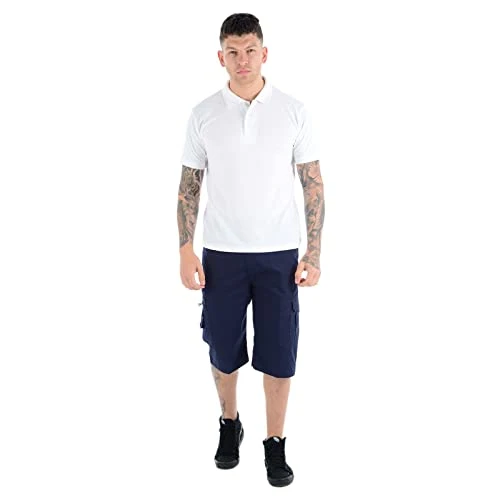 Mens Polo Short Sleeve Plain T-Shirt Classic Collared Sports Golf Tennis Sportswear Leisure Gents T 