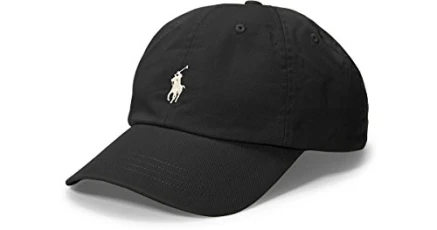 Mens Polo Sports Pony Logo Hat Cap - Black - One Size Mens Polo Sports Pony Logo Hat Cap - Black - One Size