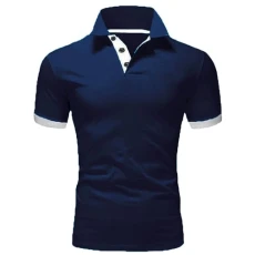 Mens Poloshirt Short Sleeve T-Shirts for Men Cotton Polo Shirts for Men UK Polo Shirts Golf Polo Muscle Top White Polo Shirt Mens Rugby Shirt Slim Fit T Shirt(A3 Navy,6XL)