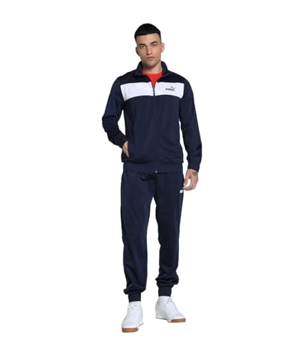 Mens Poly Cl Track Suit,  Navy, M EU