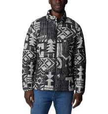 Men's Powder Lite Jacket, Black Passages Print, XL