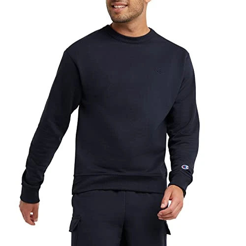 Men's Powerblend Pullover Sweatshirt, Navy C Logo, XXL