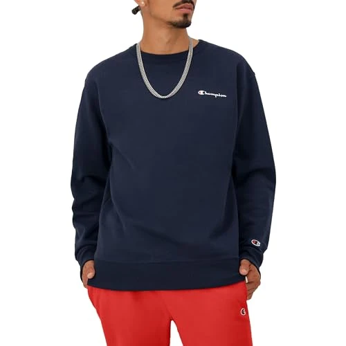 Men's Powerblend Sweatshirt, Navy-y08160, M UK