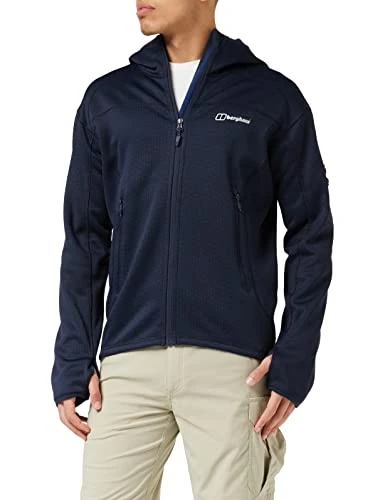 Men's Pravitale Mountain 2.0 Hooded Fleece Jacket, Extra Warmth, Smart Fit, Dark Blue, 2XL