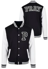 Men's Pray College Jacket blk/wht XXL Men's Pray College Jacket blk/wht XXL