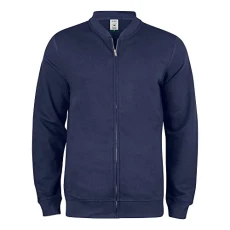 Men's Premium OC Cardigan, cotton sweatshirt with zip and college collar, autumn winter, for hiking, travel, leisure, dark blue, M Men's Premium OC Cardigan, cotton sweatshirt with zip and college collar, autumn winter, for hiking, travel, leisure, dark blue, M