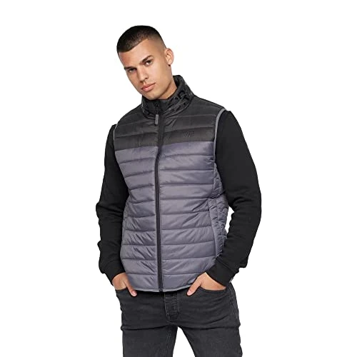 Mens Presnell High-Neck Gilet (M) (Charcoal)