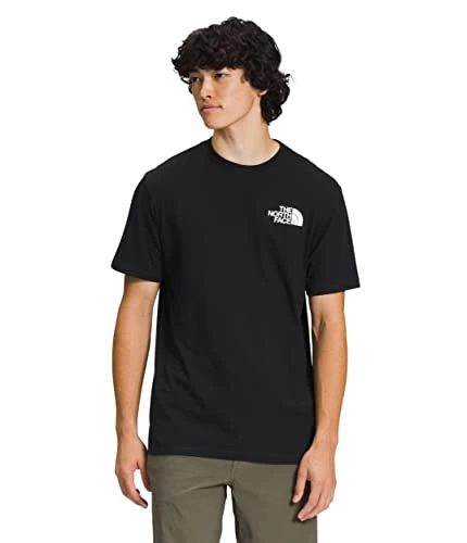 Men's Printed Box NSE Tee, Tnf Black/Tnf White, Large