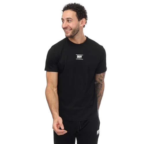 Men's Printed Logo T-Shirt in Black