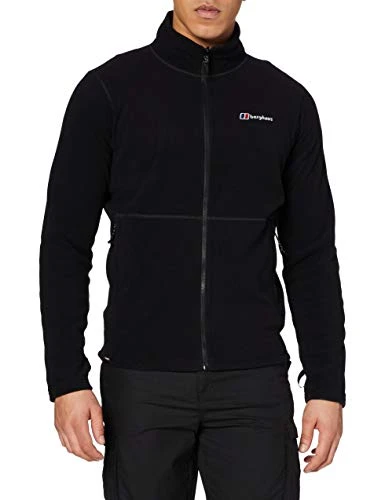 Men's Prism Micro Polartec Fleece Jacket, Added Warmth, Extra Comfortable, Black, L
