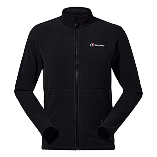 Men's Prism Micro Polartec Fleece Jacket | Added Warmth | Extra Comfortable, Black, XL