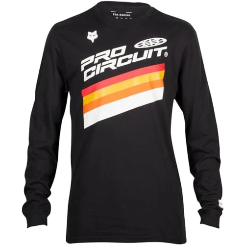 Men's Pro Circuit Premium Black Long Sleeve T Shirt M