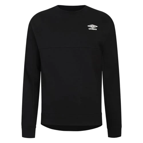 Mens Pro Fleece Crew Neck Sweatshirt (3XL) (Black)