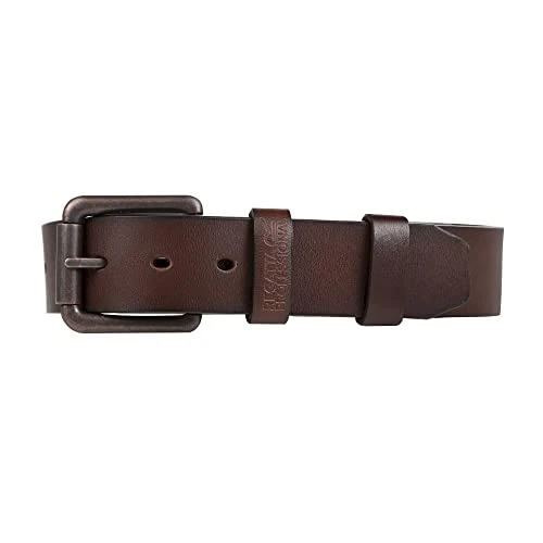 Mens Pro Leather Waist Belt (L-XL) (Brown)