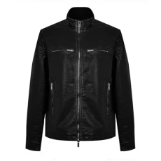 Mens PU Jacket Black 3XL