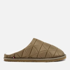 Mens Puffer Shell Slippers - UK / - Green