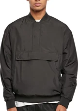 Men's Pullover bomber jacket, black, XL Men's Pullover bomber jacket, black, XL