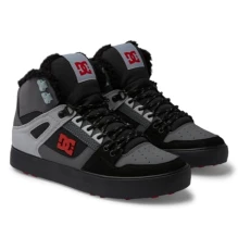 Men's Pure high-top Toilet wnt Sneaker, Grey Black red, 13 UK Men's Pure high-top Toilet wnt Sneaker, Grey Black red, 13 UK