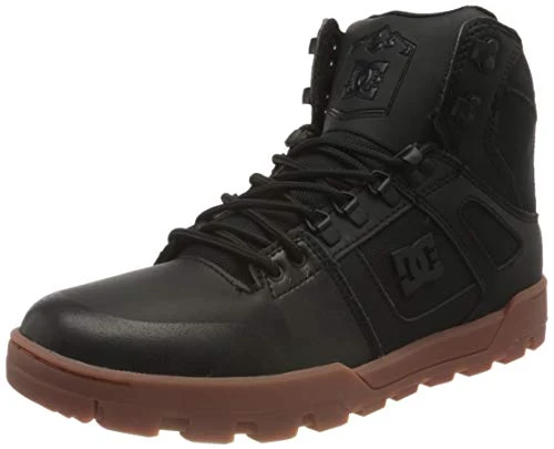 Men's Pure High-top Winter Boot Sneaker, Black/Gum, 9 UK