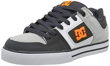 Men's Pure Low-Top Sneakers, (Dark Grey/Orange Go0), 11 UK