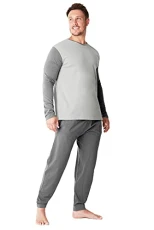 Mens Pyjamas Super Soft Cotton Mix Men PJs Set Pajamas for Man Nightwear Loungewear (M, Light/Dark Grey) Mens Pyjamas Super Soft Cotton Mix Men PJs Set Pajamas for Man Nightwear Loungewear (M, Light/Dark Grey)