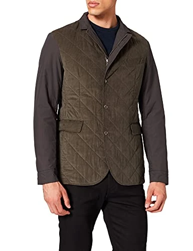 Men's Quilted Cord BLZR Jacket, Green, 2X-Large