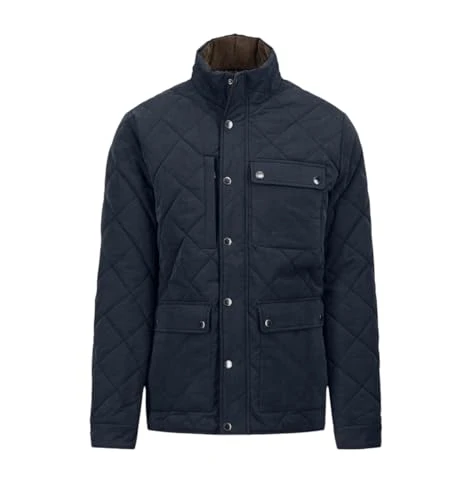 Men`s Quilted Field Jacket -1409-2644 688-Dark Navy-3XL