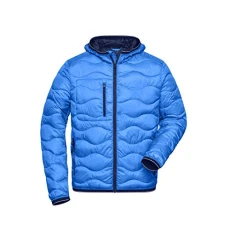 - Men's Quilted Jacket with Dupont Sorona® Padding (XXL, Blue/Navy)