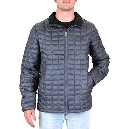 Mens Quilted Jacket (XX-Large, Gray)