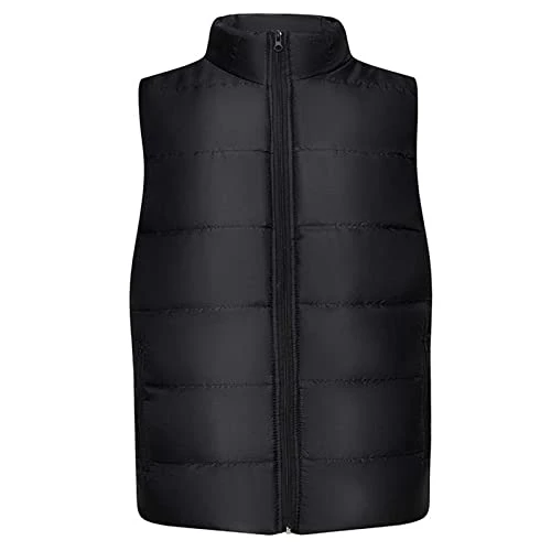 Mens Quilted Puffer Gilet Softshell Bodywarmer Lightweight Down Jacket Puffer Vest Full Zip Padded Vests Coat for Winter Outdoor Sports Mountaineering Hiking Plus Size M-5XL