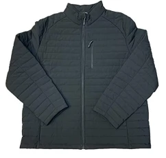 Men’s Quilted Stretch Jacket (Black, XXL) Men’s Quilted Stretch Jacket (Black, XXL)