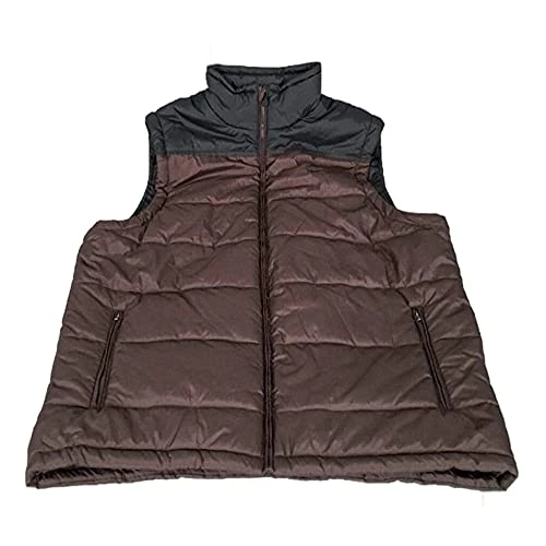 Mens Quilted Vest Java/black 4XL