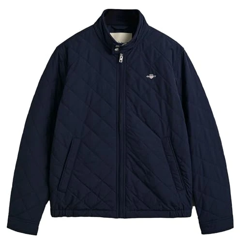 Men's Quilted Windcheater Jacket, Evening Blue, Standard