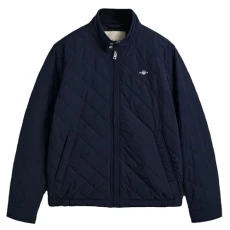 Men's Quilted Windcheater Jacket, Evening Blue, Standard Men's Quilted Windcheater Jacket, Evening Blue, Standard