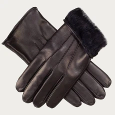 Mens Rabbit Fur Lined Leather Gloves Mens Rabbit Fur Lined Leather Gloves