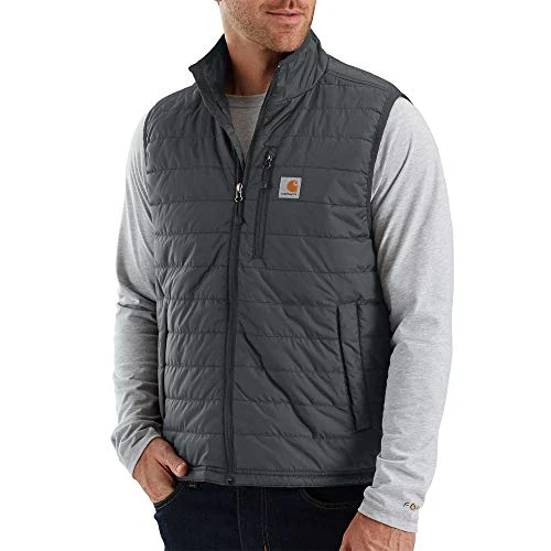 Men's Rain Defender Relaxed Fit Lightweight Insulated Vest, Shadow, L