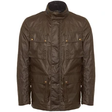Men's Raincoat Brown FADED OLIVE (Marrone Oliva) 38