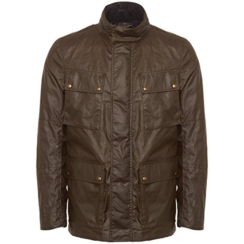 Men's Raincoat Brown FADED OLIVE (Marrone Oliva) 38